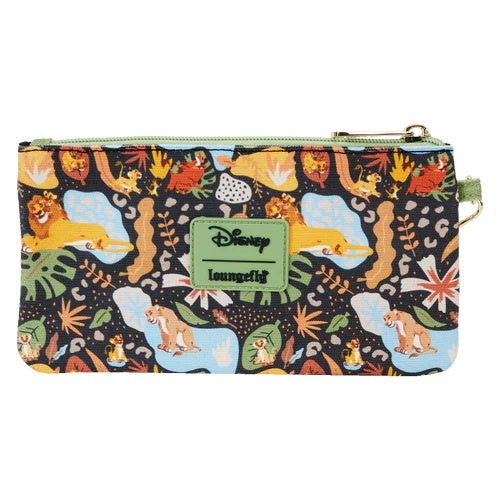 LOUNGEFLY : DISNEY - Lion King 30th Anniversary Nylon Wristlet Pouch