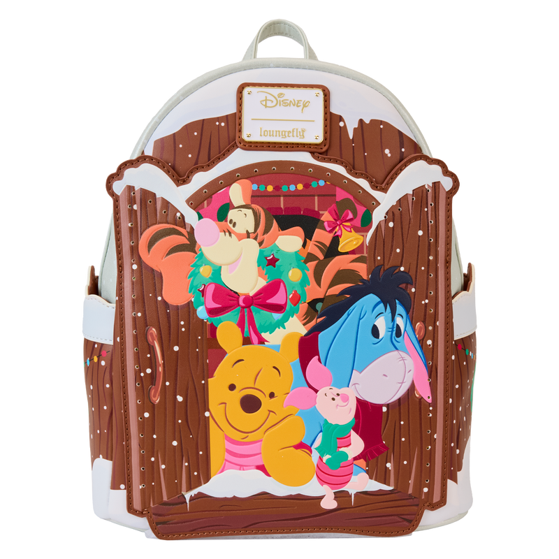 LOUNGEFLY : DISNEY - Winnie The Pooh & Friends Christmas Greetings Light Up Mini Backpack