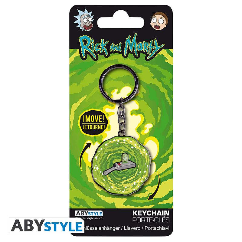 RICK AND MORTY - Portal Gun Moving Keyring