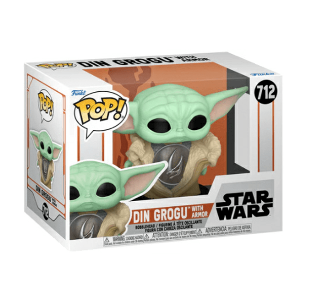 STAR WARS : THE MANDALORIAN -  Grogu with Armor #712 Funko Pop