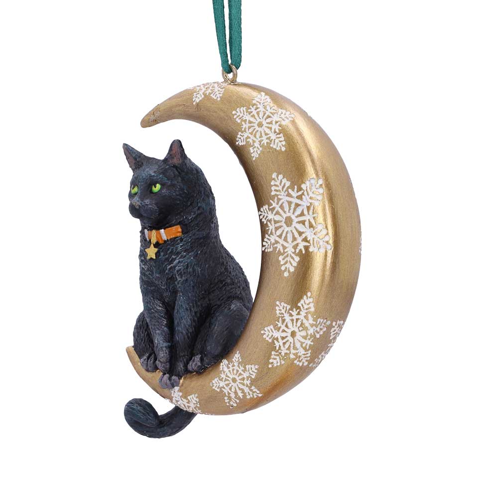 LISA PARKER - Moon Cat Hanging Christmas Decoration