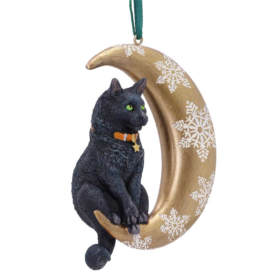 LISA PARKER - Moon Cat Hanging Christmas Decoration