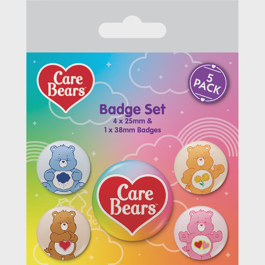 CARE BEARS - Character Collection 3 Badge Pack