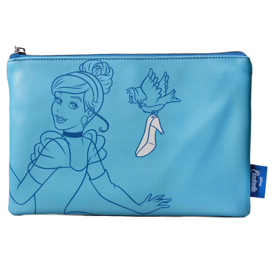 Disney Cinderella-themed pouch with the slogan "Magic Begins Within" printed on it