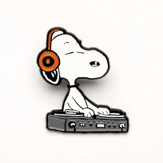 PEANUTS - Music is Life DJ Pin Badge