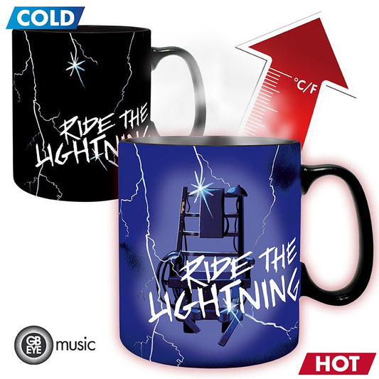 METALLICA - Ride The Lightning Heat Changing Jumbo Mug