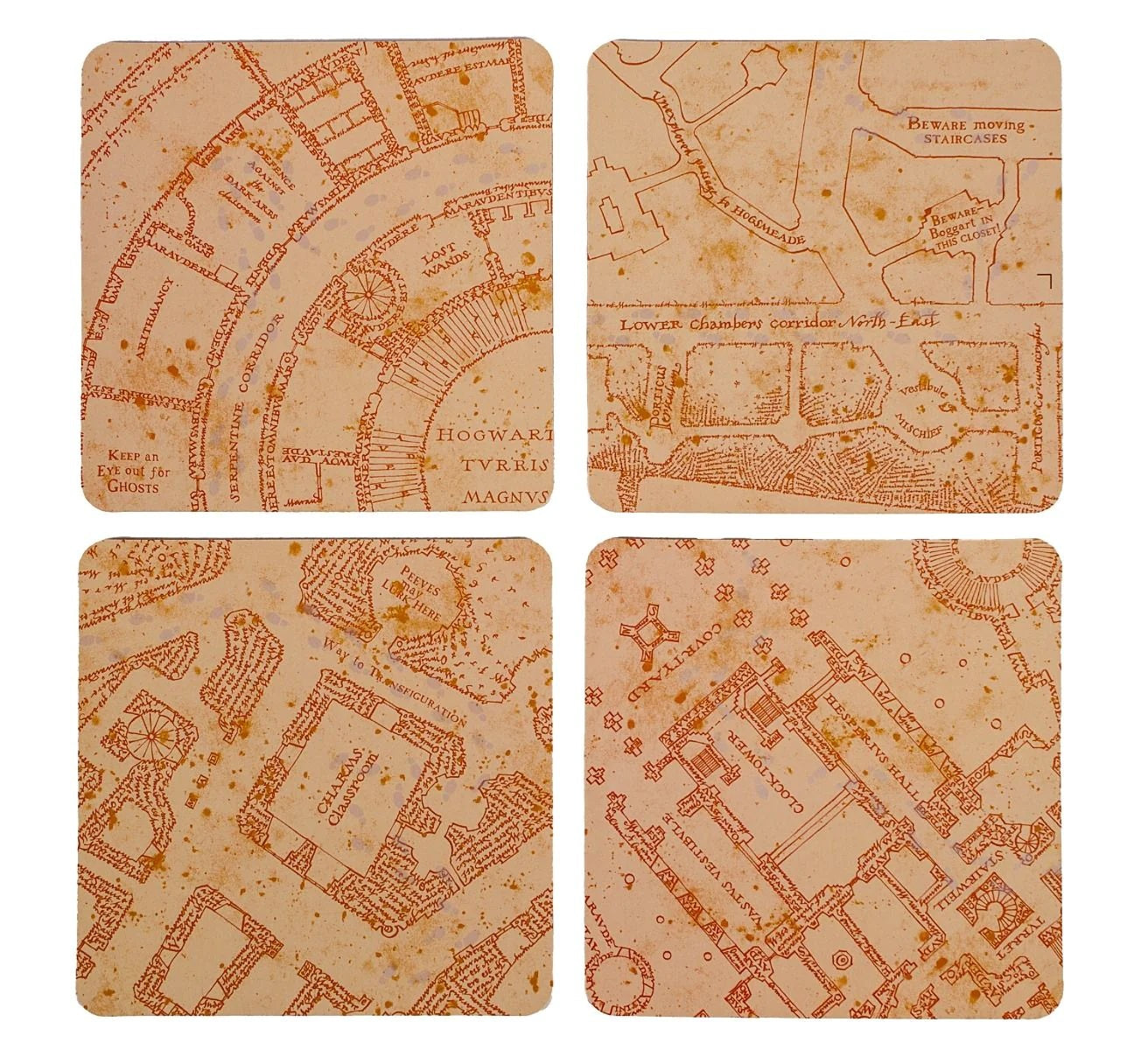 HARRY POTTER - Marauder’s Map Heat Changing  Coaster Set