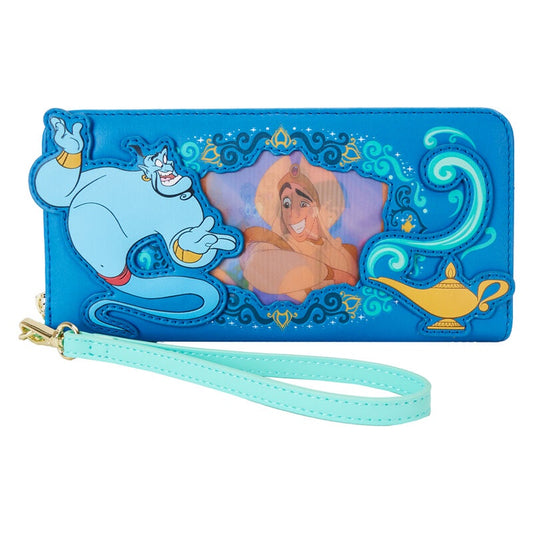 LOUNGEFLY : DISNEY - Aladdin Princess Jasmine Lenticular Wristlet Purse