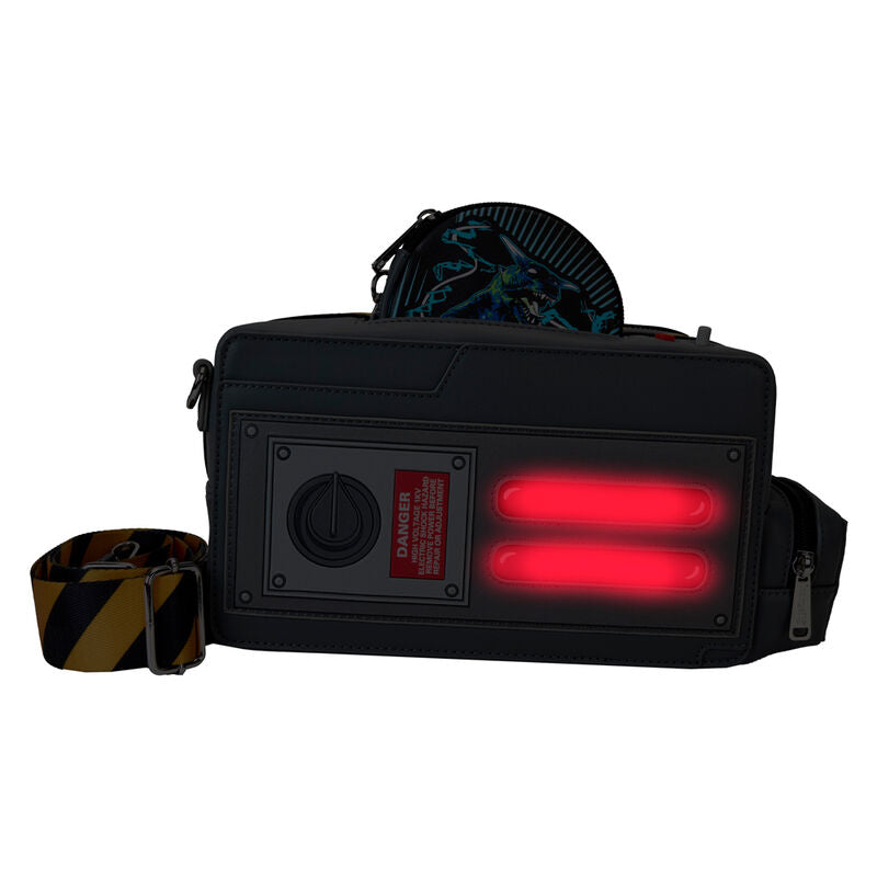 LOUNGEFLY : GHOSTBUSTERS - Ghost Trap Light Up Crossbody Bag With Coin Bag