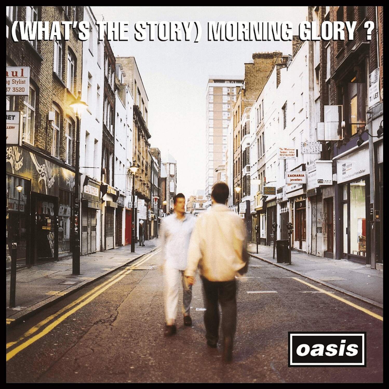 Vinyl record cover of OASIS album '(What's The Story) Morning Glory'