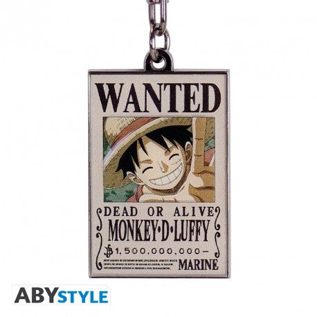 ONE PIECE - Wanted Luffy Metal Keyring