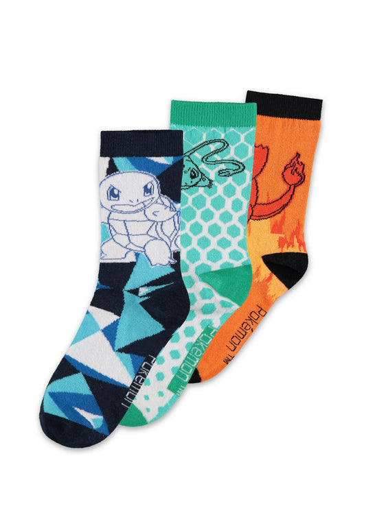 POKEMON - Starters Crew Socks 3-Pack