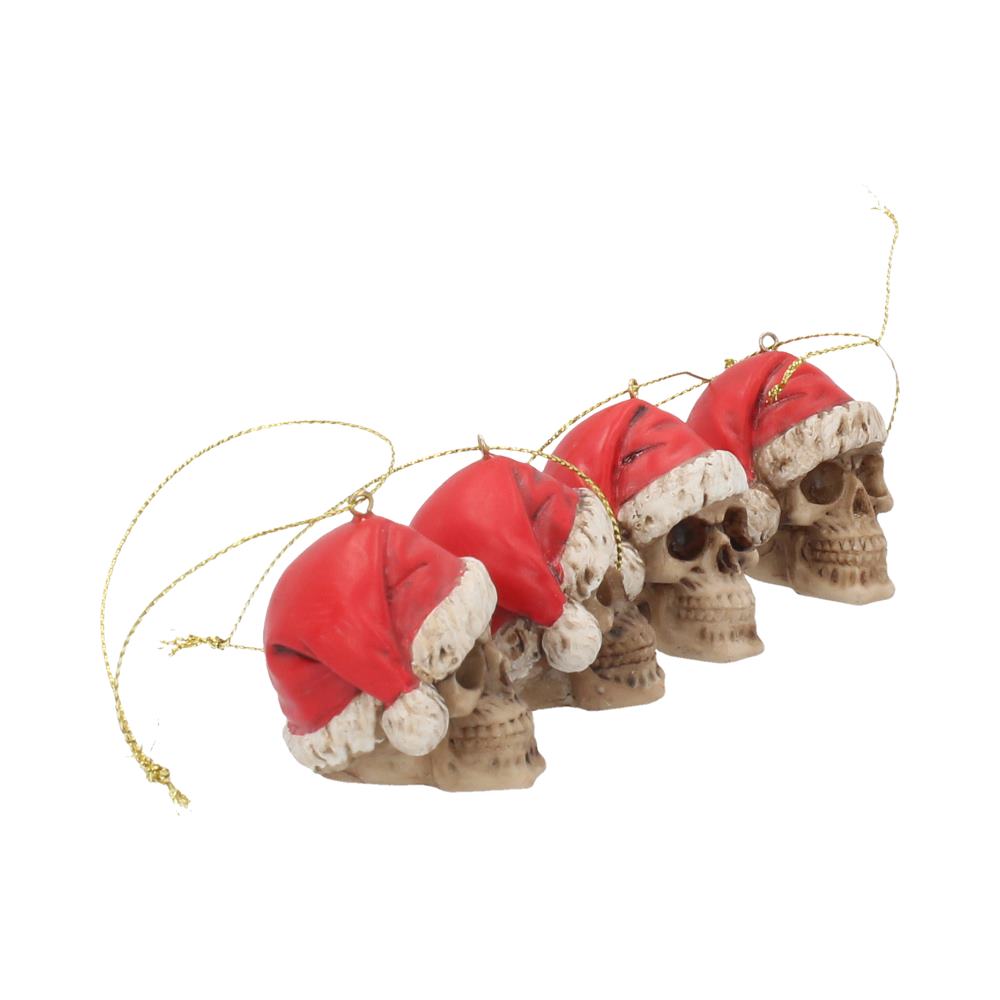 NEMESIS NOW - Silent Night Skull Christmas Decoration (1)