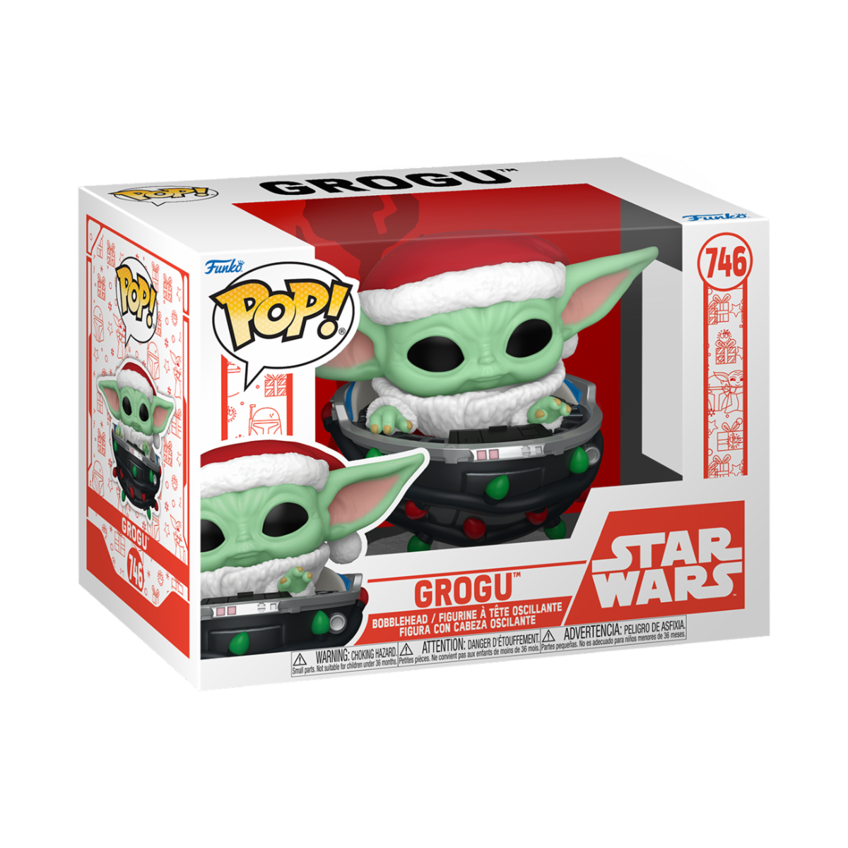 STAR WARS - Santa Grogu In Pram #746 Funko Pop!