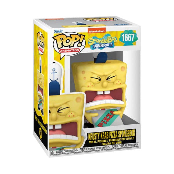 SPONGEBOB SQUAREPANTS - Krusty Krab Pizza Spongebob #1667 Funko Pop!