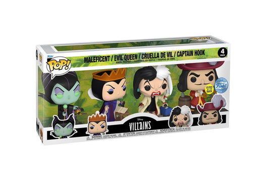 DISNEY - Villains 4 Pack Funko Pop