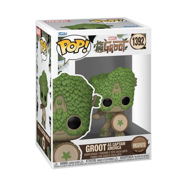 MARVEL : WE ARE GROOT - Groot As Captain America #1392 Funko Pop!