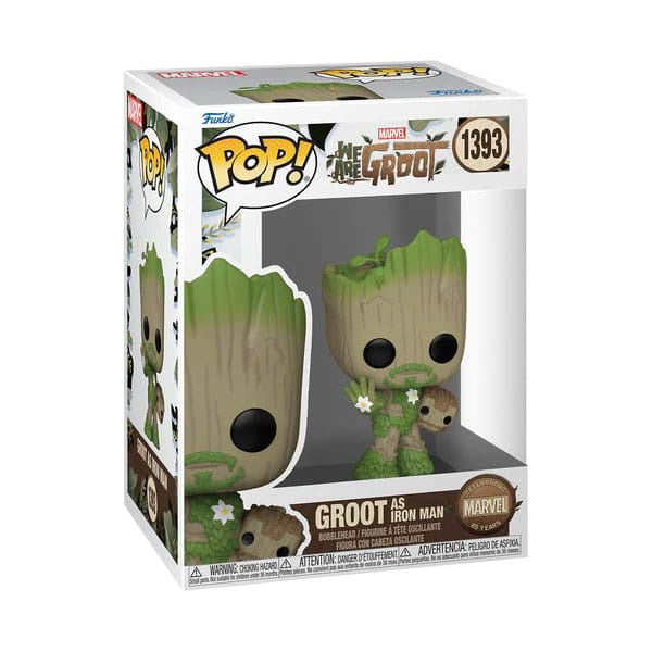 MARVEL : WE ARE GROOT - Groot As Iron Man #1393 Funko Pop!