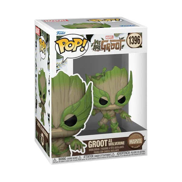 MARVEL : WE ARE GROOT - Groot As Wolverine #1396 Funko Pop!