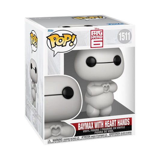 DISNEY : BIG HERO 6 - Baymax With Heart Hands #1511 Oversized Funko Pop!