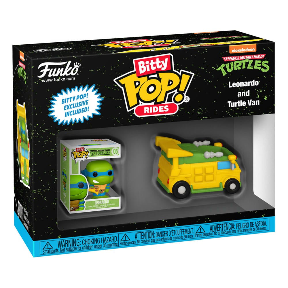 TEENAGE MUTANT NINJA TURTLES - Leonardo With Van Funko Bitty Pop! Rides