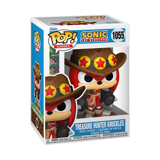 SONIC THE HEDGEHOG - Treasure Hunter Knuckles #1055 Funko Pop!