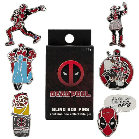 LOUNGEFLY : MARVEL - Deadpool Blind Box Single Enamel Pin