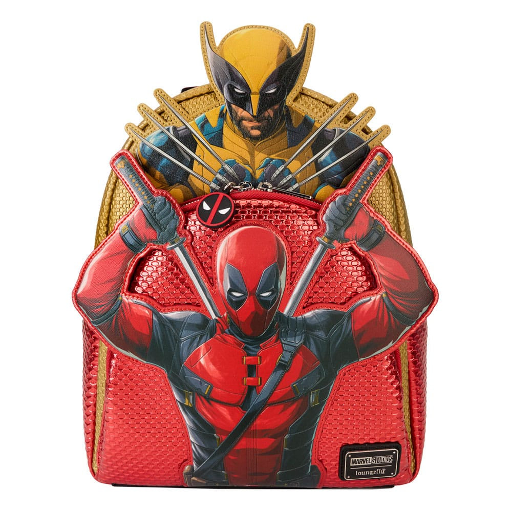 LOUNGEFLY : MARVEL - Deadpool Wolverine Mini Backpack