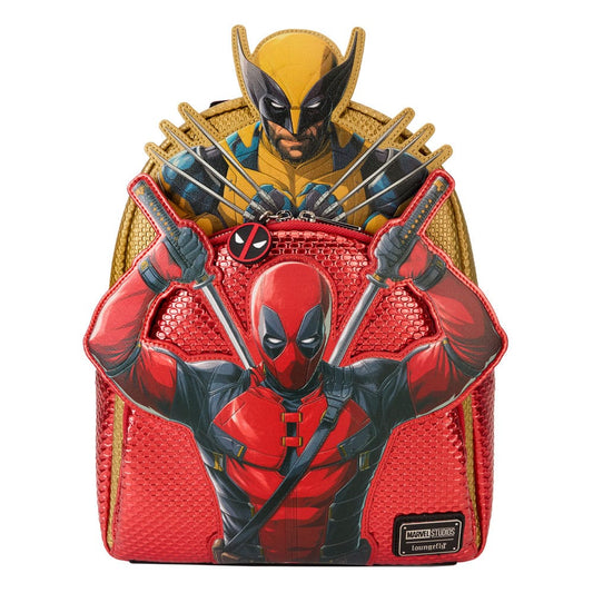 LOUNGEFLY : MARVEL - Deadpool Wolverine Mini Backpack