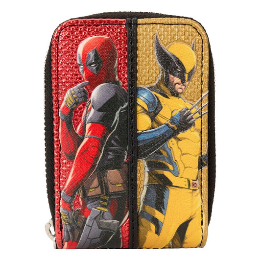 LOUNGEFLY : MARVEL - Deadpool Wolverine Accordion  Purse