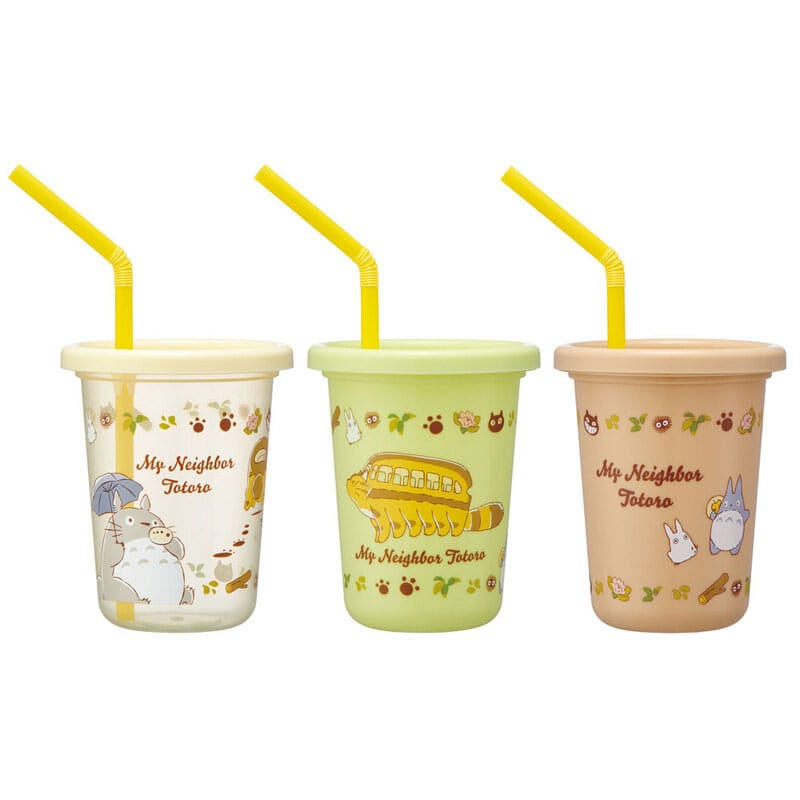 STUDIO GHIBLI - My Neighbor Totoro Cup & Straw Set 3 Pack