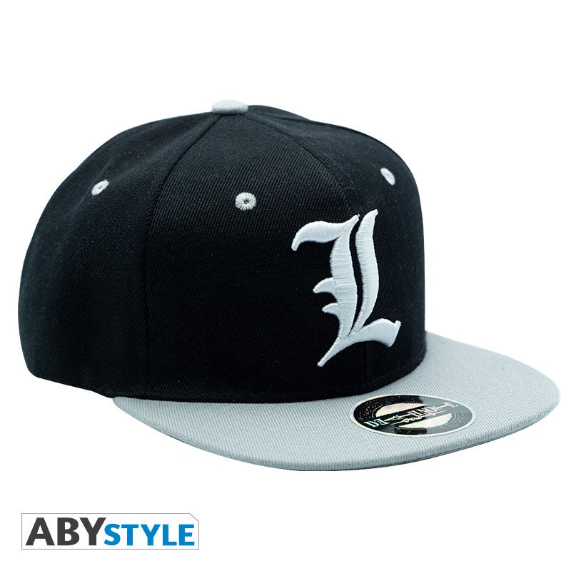 DEATH NOTE - L Black & Grey Snapback Cap