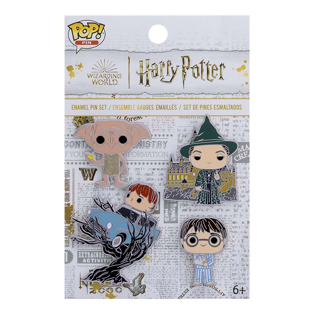 HARRY POTTER - Chamber Of Secrets Funko Pop! 4 Pack Pin Set