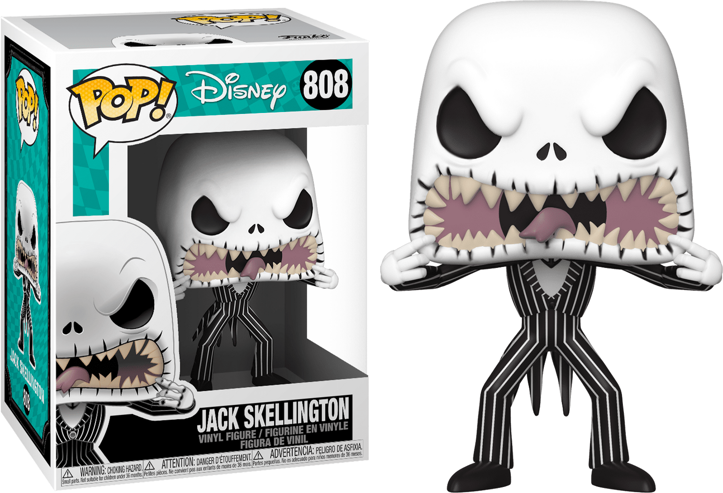 DISNEY - Jack Skellington (Scary Face) #808 Funko Pop!