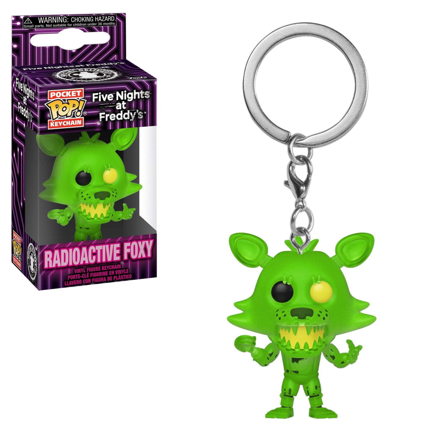 FIVE NIGHTS AT FREDDY'S - Radioactive Foxy Funko Pocket Pop!