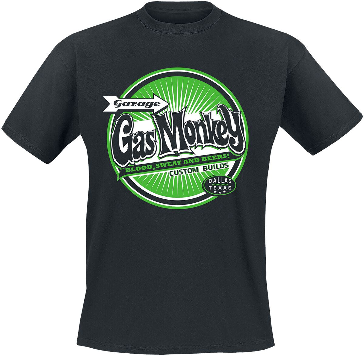 GAS MONKEY GARAGE - Green Bottle Top T-Shirt