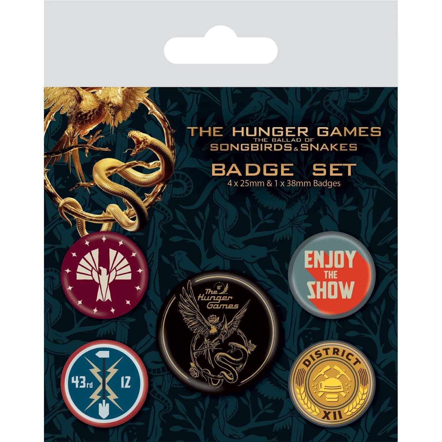 HUNGER GAMES : BALLAD OF SONGBIRDS & SNAKES - Songbirds & Snakes Badge Pack