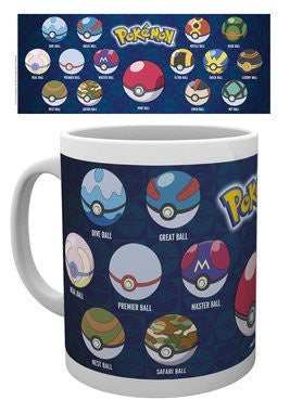 POKEMON - Pokeball Varieties Mug