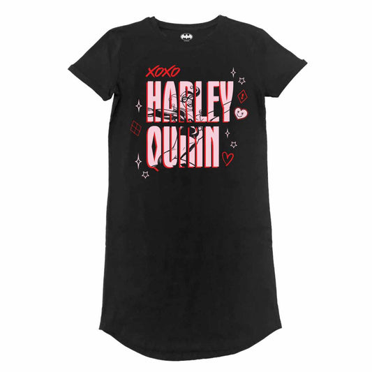 DC : HARLEY QUINN - Jumbo Text T-Shirt Dress