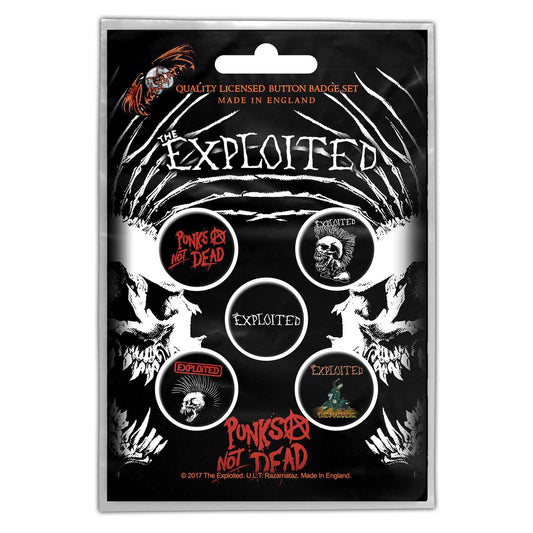 EXPLOITED - Punks Not Dead Badge Pack