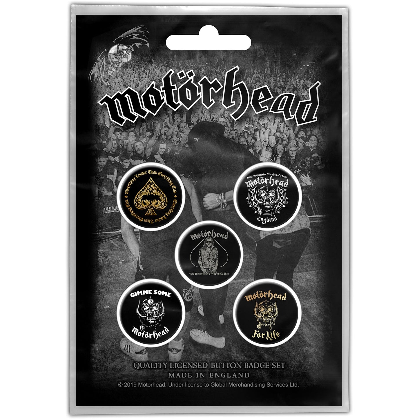 MOTORHEAD - Clean Your Clock Badge Pack