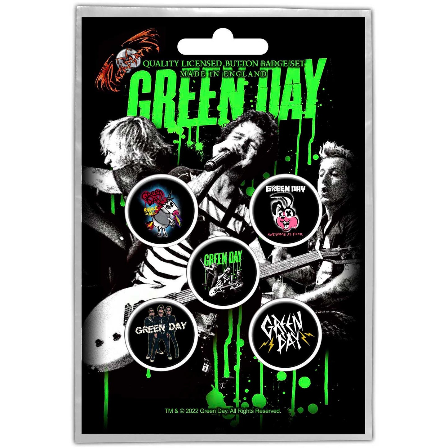 GREEN DAY - Revolution Badge Pack