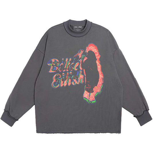 BILLIE EILISH - Neon Silhouette Long Sleeve T-Shirt