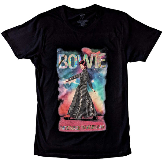 DAVID BOWIE - Moonage 11 Fade Glitter Print T-Shirt