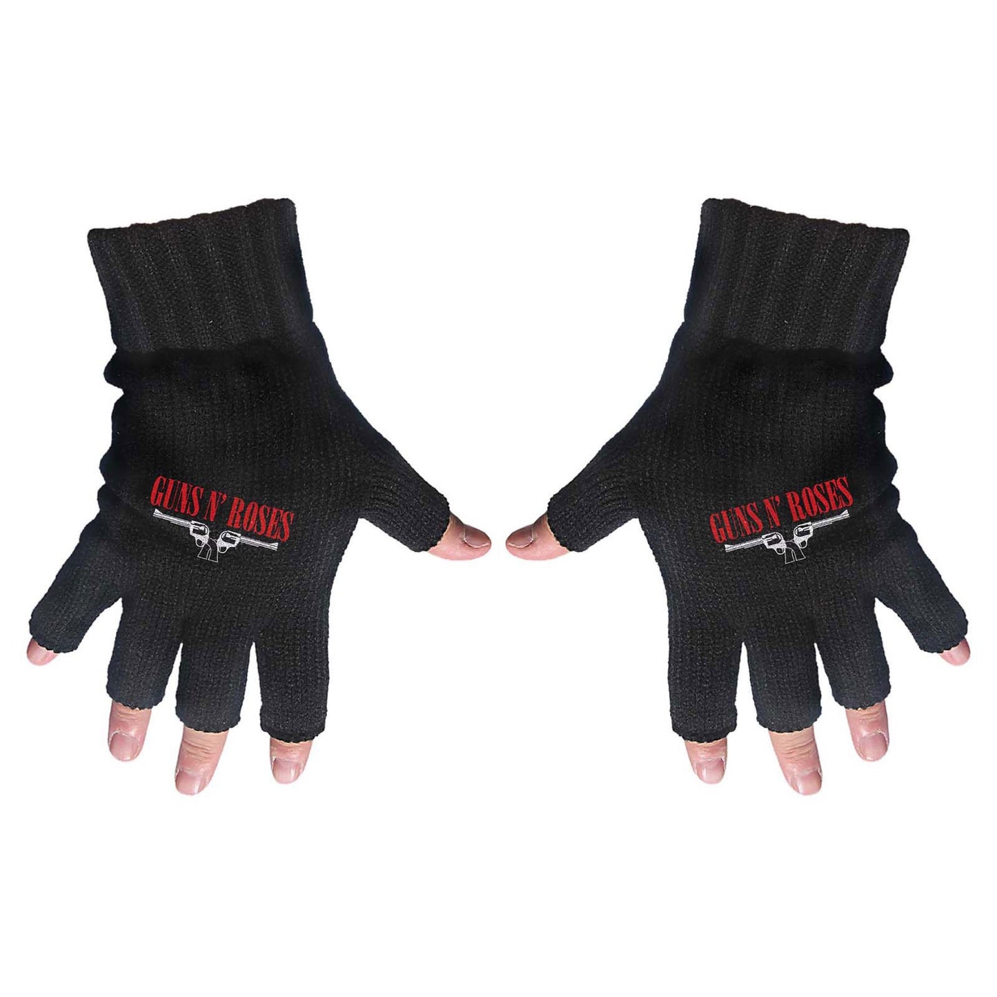 GUNS N' ROSES - Logo & Pistols Fingerless Gloves