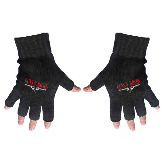 GUNS N' ROSES - Logo & Pistols Fingerless Gloves