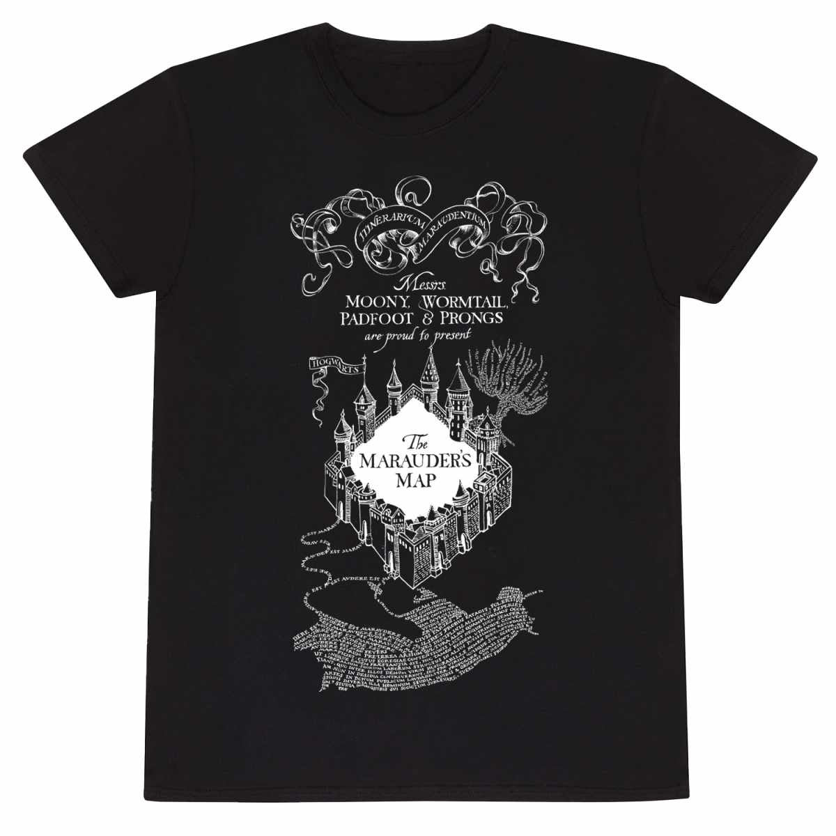 HARRY POTTER - Marauders Map Black T-Shirt