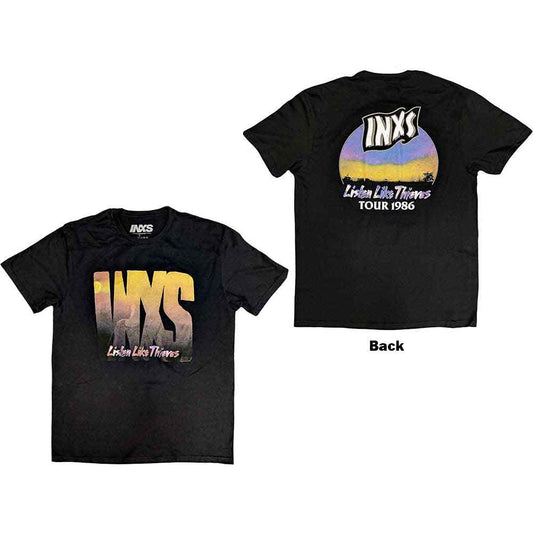 INXS - Listen Like Thieves Tour Back Print T-Shirt