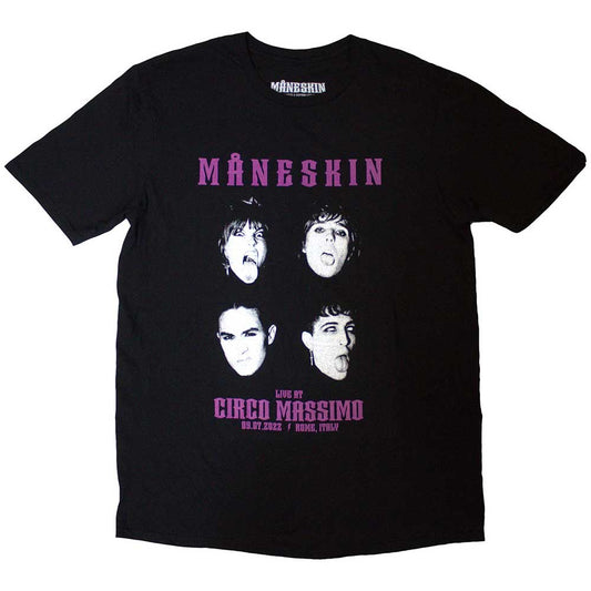 MANESKIN - Live At Circo Massimo 2022 Faces (Ex-Tour) T-Shirt