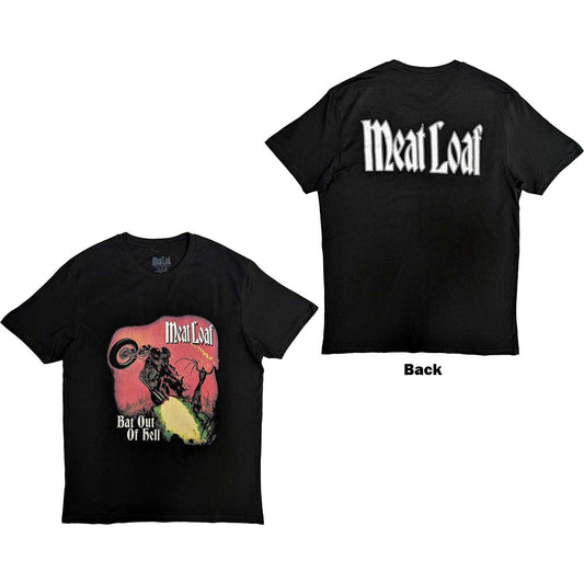 MEAT LOAF - Bat Out Of Hell Cover Backprint T-Shirt